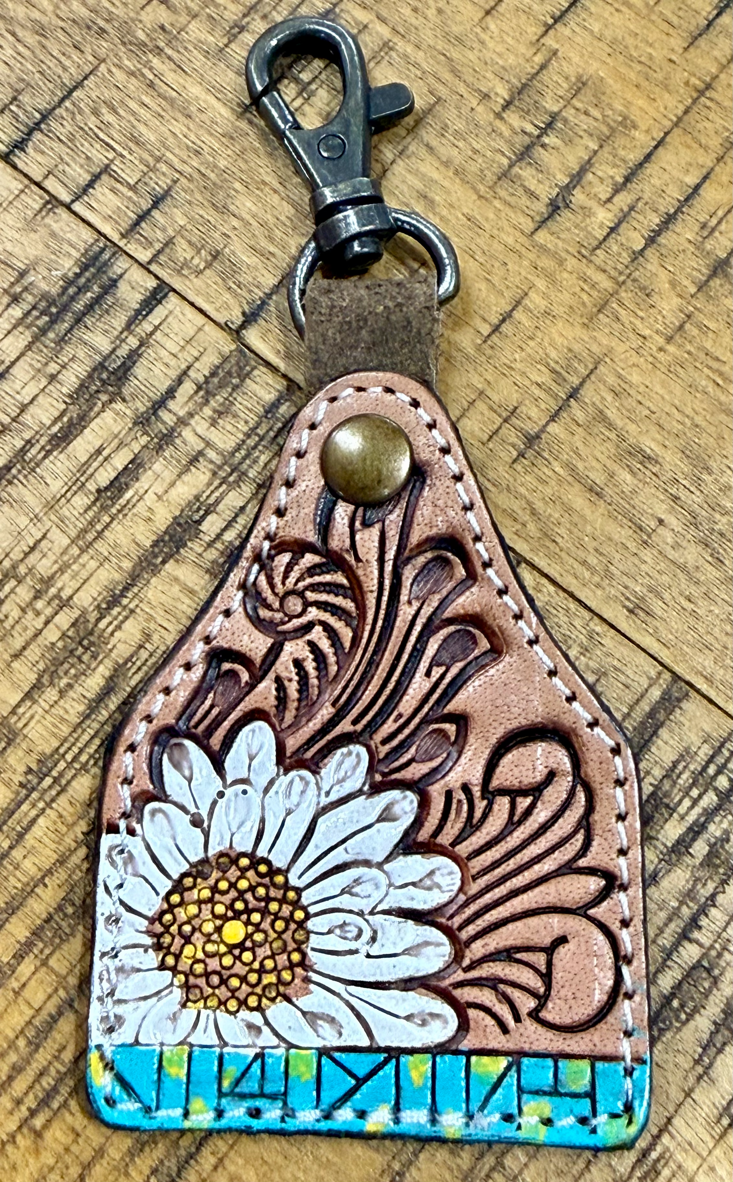 Leather Tooled Key Chains
