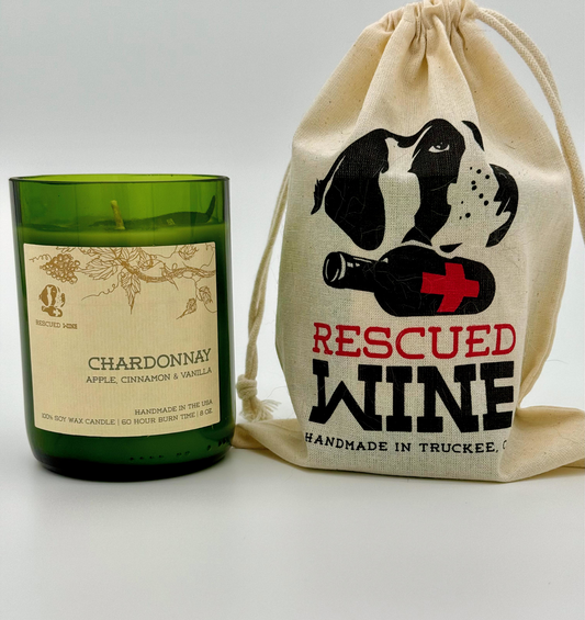 Rescued Wine Candle, 8 oz