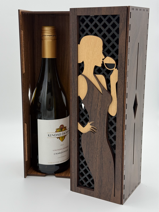 Laser cut Wine bottle box
