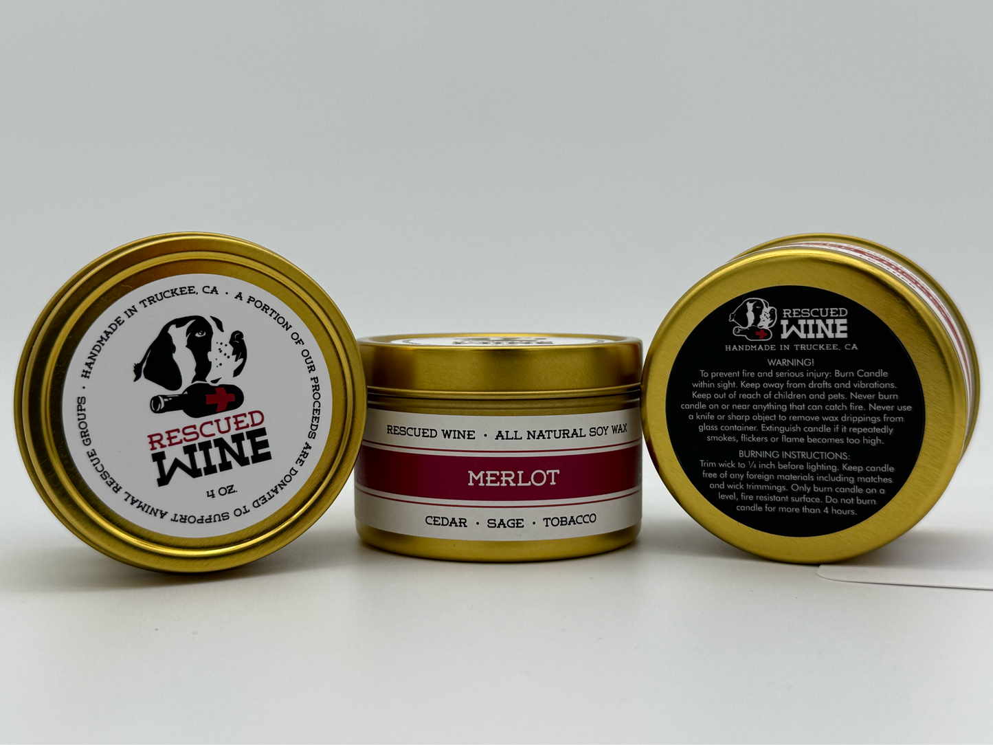 Travel Candles -Rescued Wines