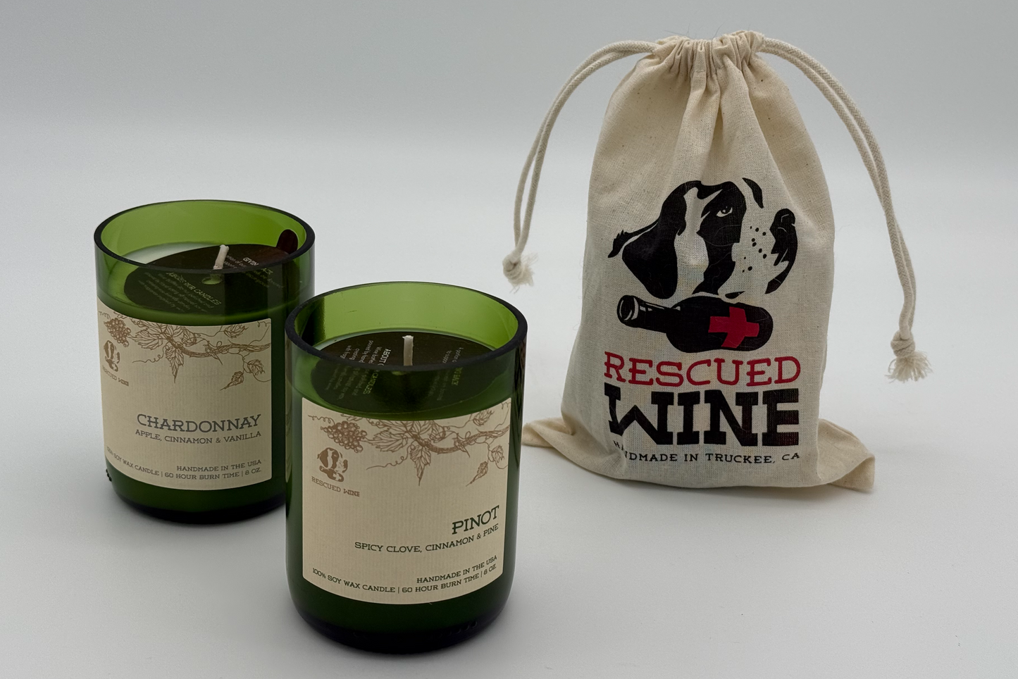 Rescued Wine Candle, 8 oz