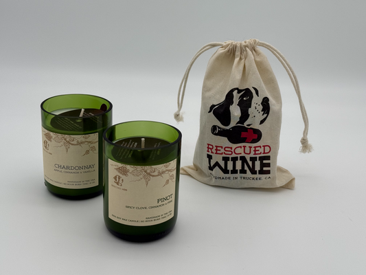Candle Gift Bag-Rescued Wines