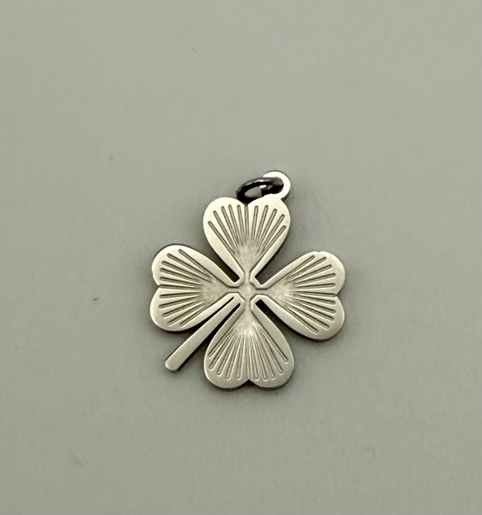 Stainless Chain & Four-leaf clover charm