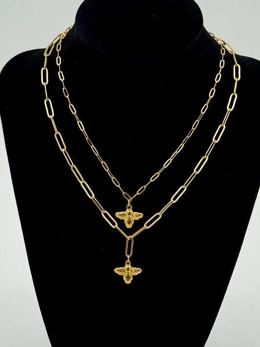 Bee Matching Charm Necklace-Mommy & Me