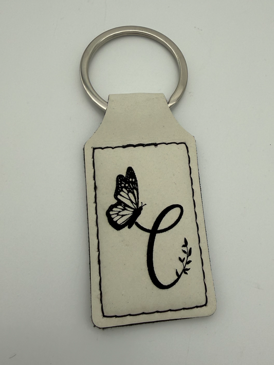 Faux Leather Key Chain