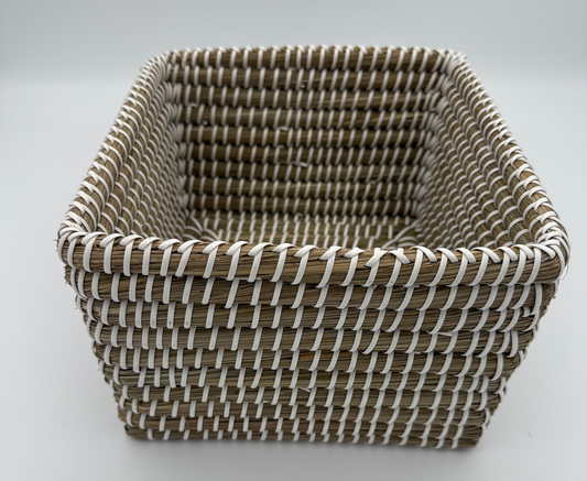 White Kaisa Cube Baskets