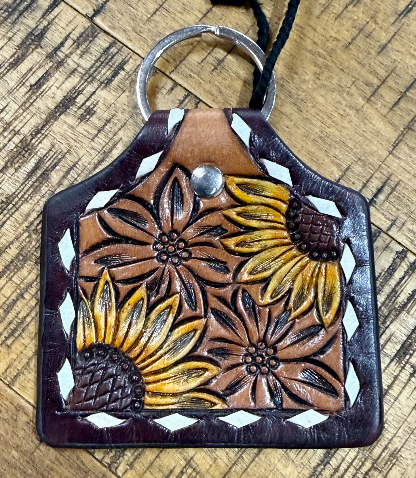 Leather Tooled Key Chains