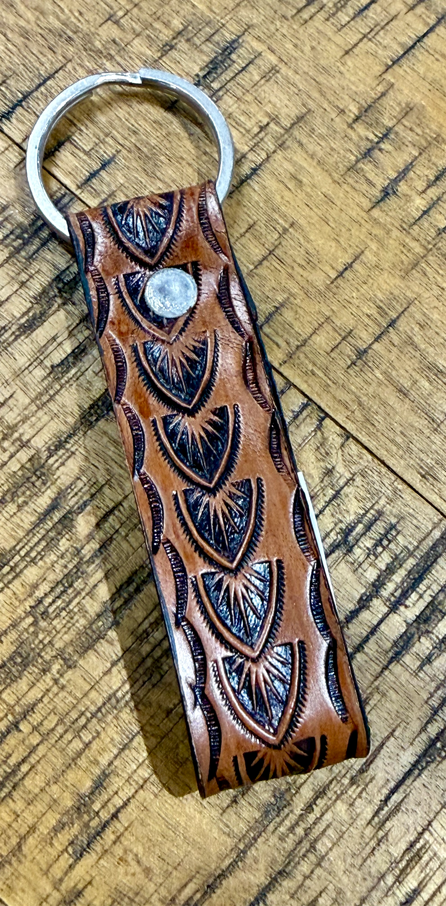 Leather Tooled Key Chains
