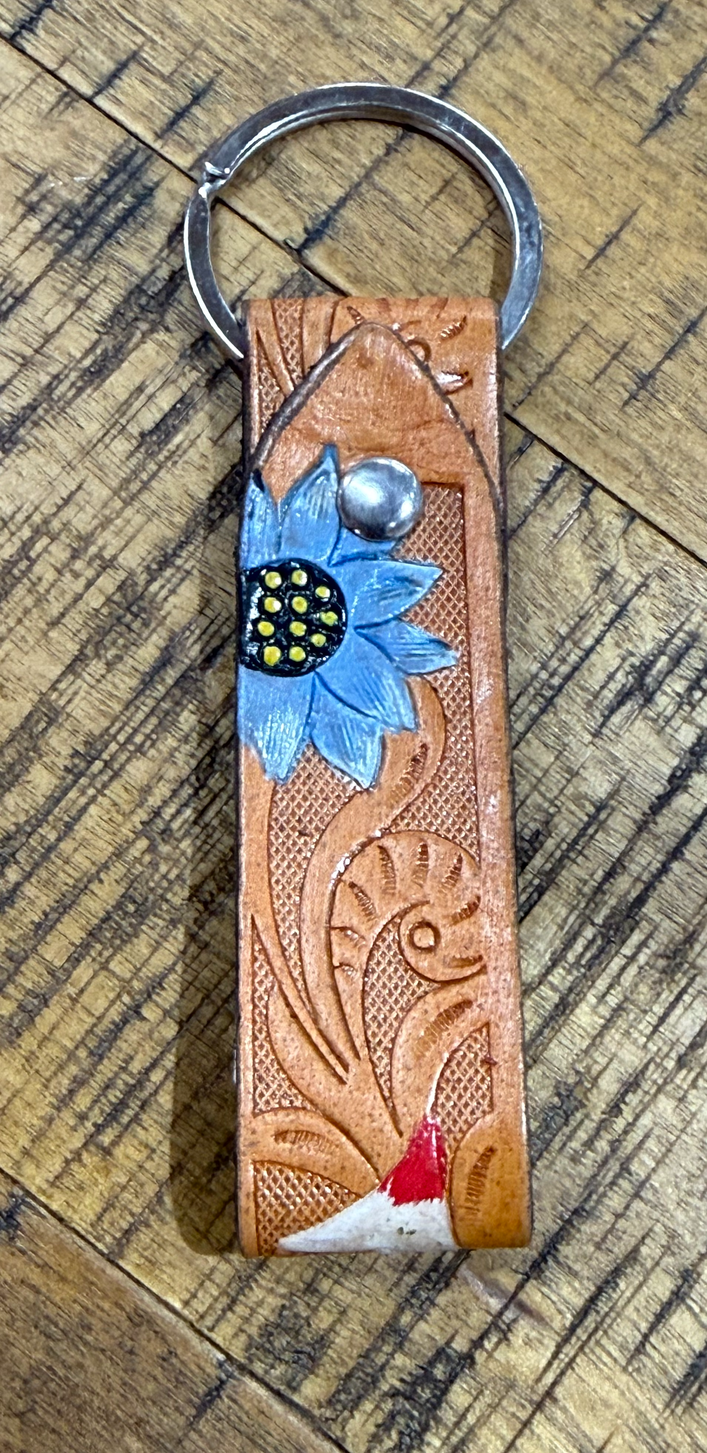 Leather Tooled Key Chains