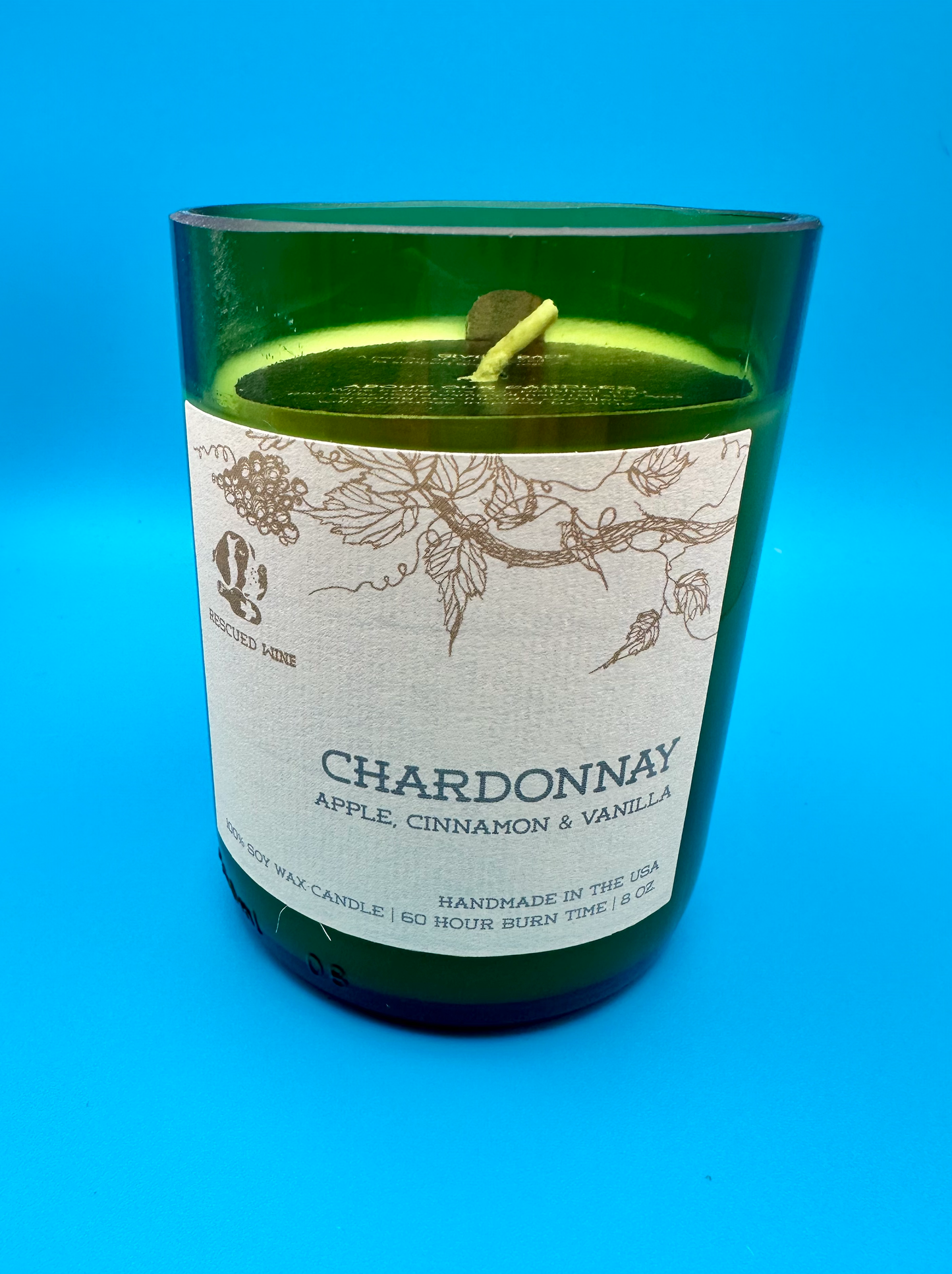 Rescued Wine Candle, 8 oz