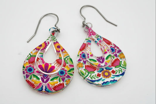 Summer Time Acrylic Earrings